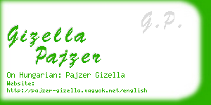 gizella pajzer business card